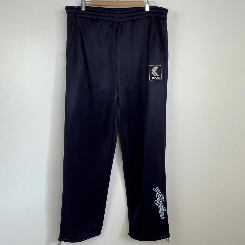 Vintage Karl Kani Men's Size 2XL XXL Navy Blue Athletic Sweatpants Pants Y2K